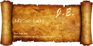 Jász Emil névjegykártya